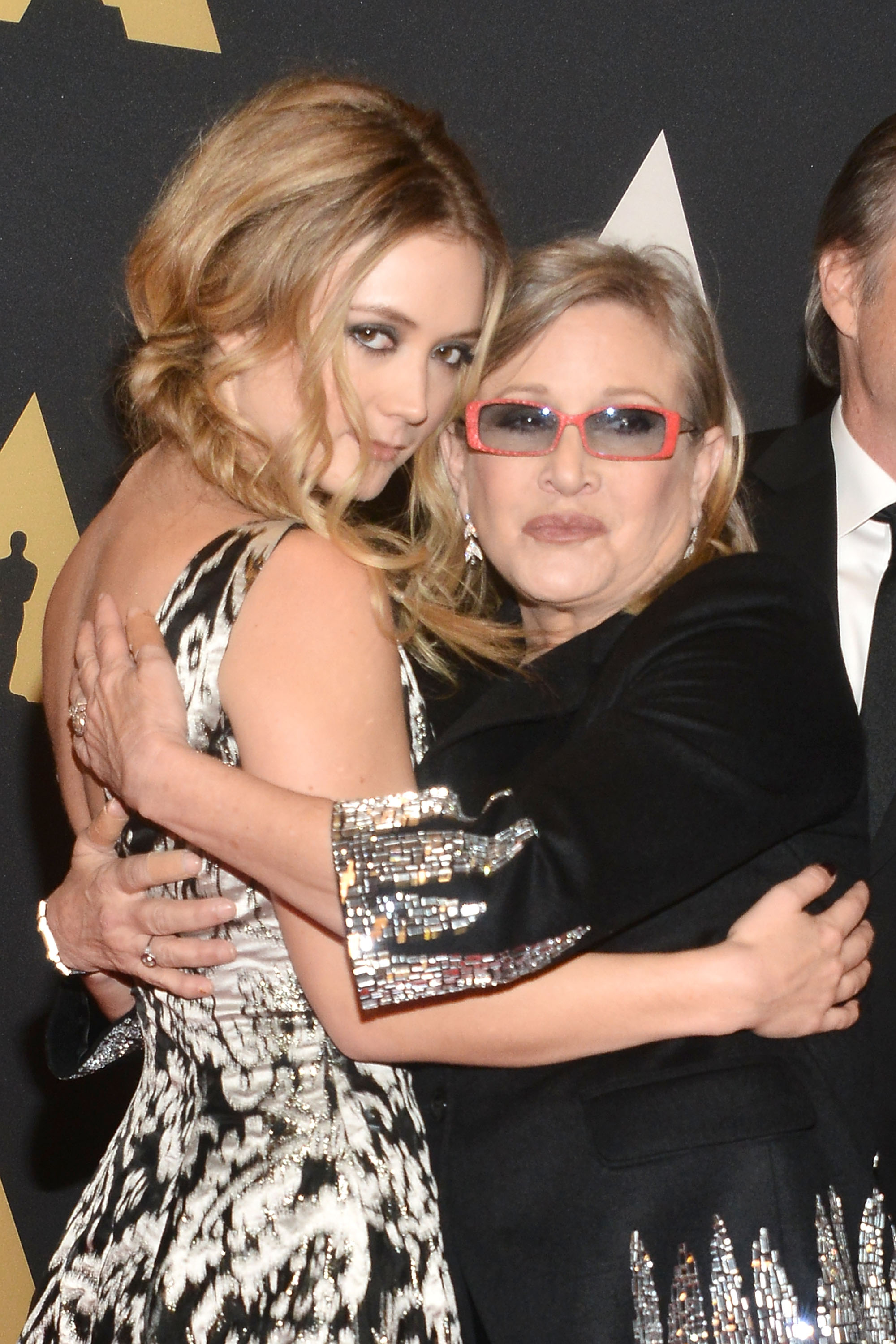 Billie Lourd and Carrie Fisher