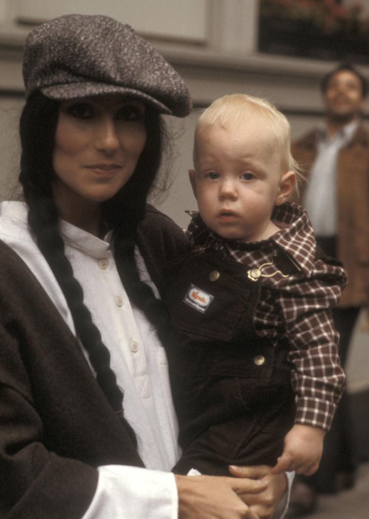 Cher and son Elijah Blue Allman in 1977