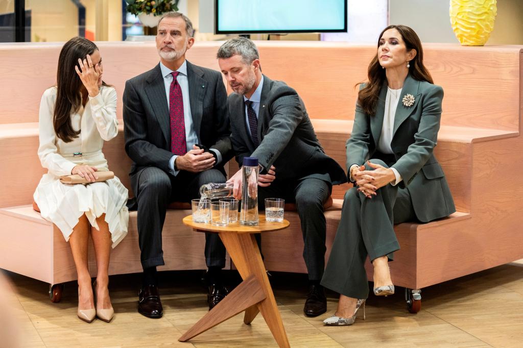 Spain's King Felipe and Queen Letizia, and Denmark's Crown Prince Frederik and Crown Princess Mary v
