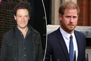 Dominic West and Prince Harry.
