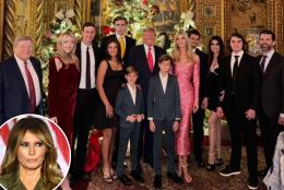 Melania Trump missing from festive family Christmas photo at Mar-a-Lago