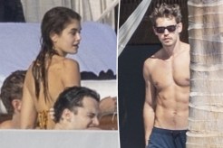 Shirtless Austin Butler flaunts his abs on Mexican vacation with girlfriend Kaia Gerber