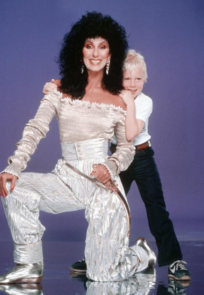 Cher and son Elijah Blue Allman in 1980